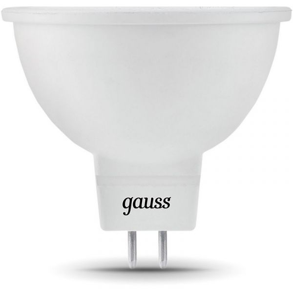 Лампа Gauss Black 7Вт цок.:GU5.3 рефлектор 220B 4100K св.свеч.бел.ней. MR16 светодиодная