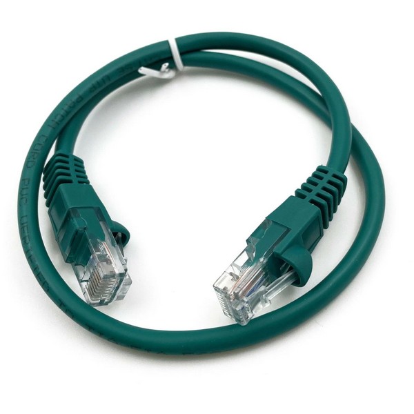 Патч-корд Buro UTP 4 пары cat5E CCA molded RJ-45 2 м, зеленый
